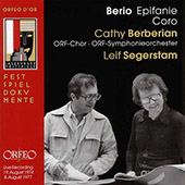 Berio Luciano - Epifanie - Coro