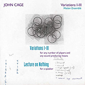 Cage John - Variation I-III - Cage Edition 29