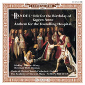 Haendel G. F. - Ode for the Birthday of Queen Anne HWV74