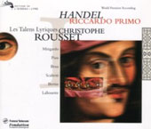 Haendel G. F. - Riccardo Primo HWV 23