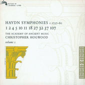 Haydn Franz Joseph - Symphonies - Hogwood Vol. 1