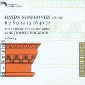 Haydn Franz Joseph - Symphonies - Hogwood Vol. 3