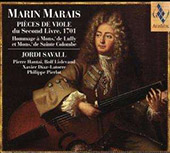 Marais Marin - Pieces de Viole Buch 2